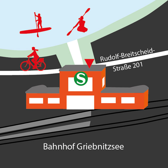 lageskizzegbs670x670 Lageskizze Fahrradladen, Verleih, Verkauf, Radstation, Kajakverleih, SUP-Verleih, Potsdam Bahnhof Griebnitzsee